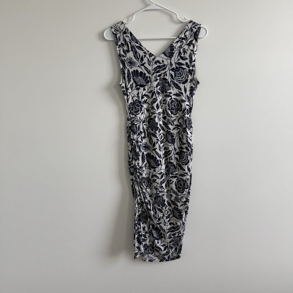 Jessica Simpson Maternity Bodycon V-Neck Dress Floral Summer Stretch Sz Small - Picture 9 of 9